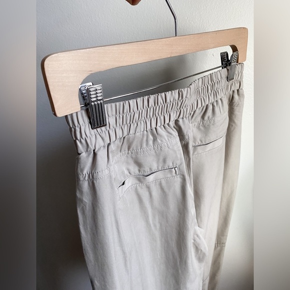 Banana Republic Cargo Jogger Pants Khaki Pull On Elastic Waist Military Utility - Picture 8 of 10